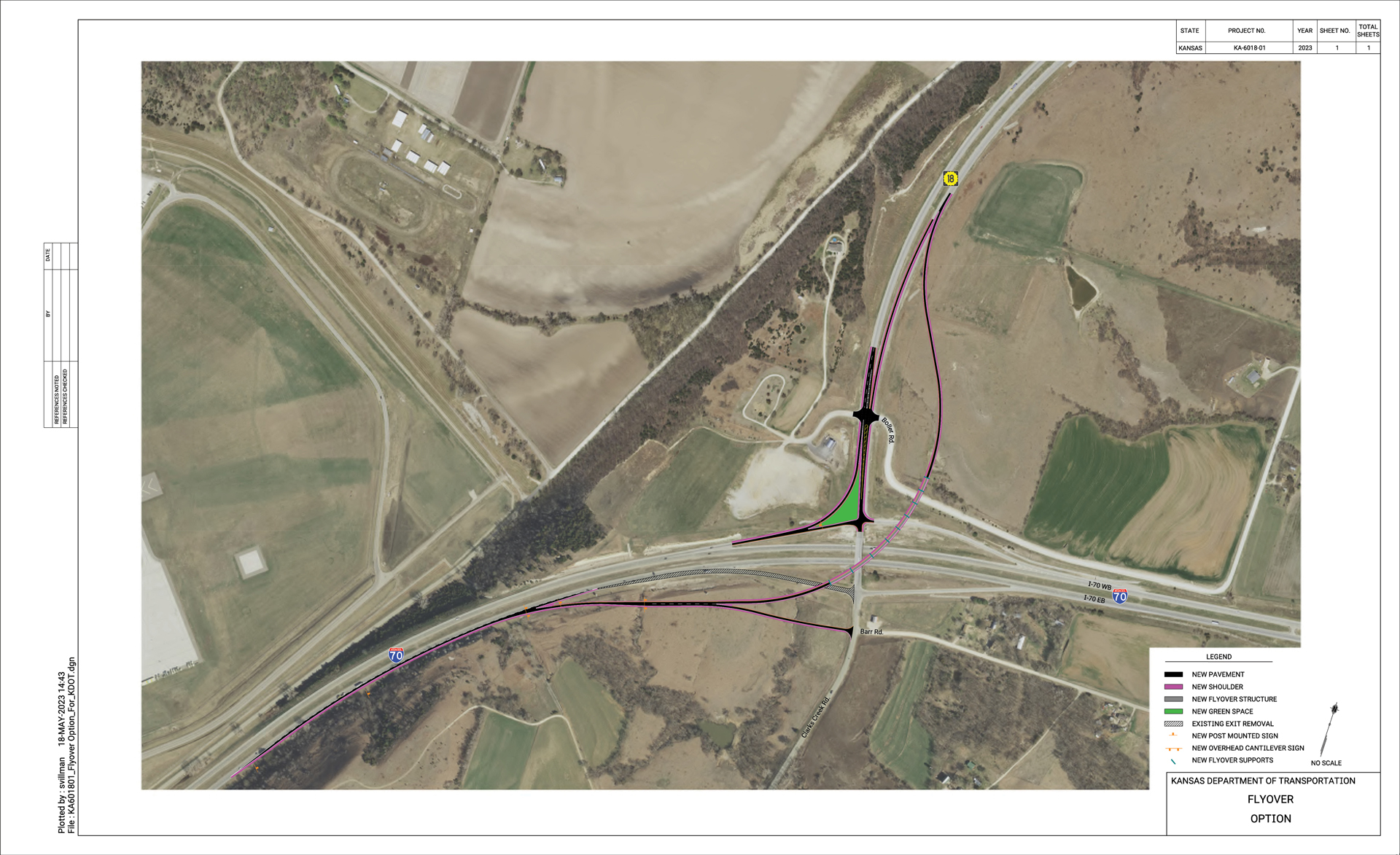 K-18 and I-70 Interchange Project in Geary County - KDOT IKE Program